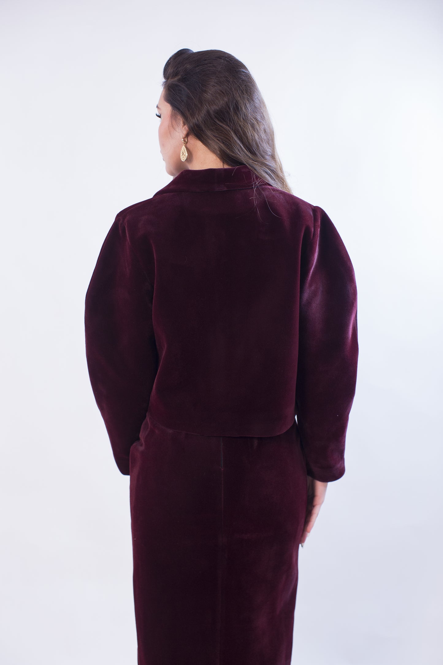 Ensemble bordeaux  – Jupe & Veste